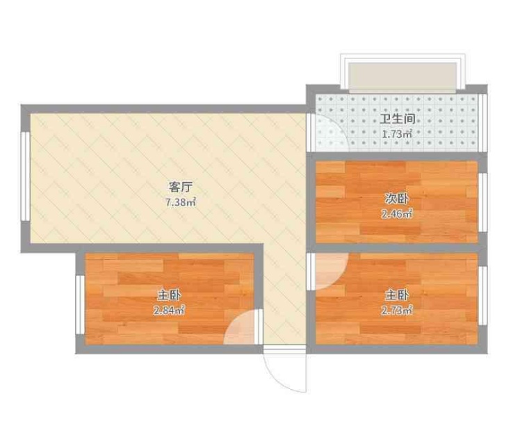 晒晒78㎡紧凑小三房，电视墙贴了大理石，效果出奇的好看
