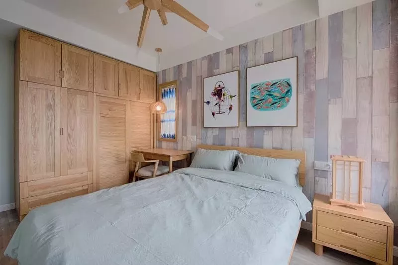 34款木色衣柜，实木或人造板都可以实现2.4