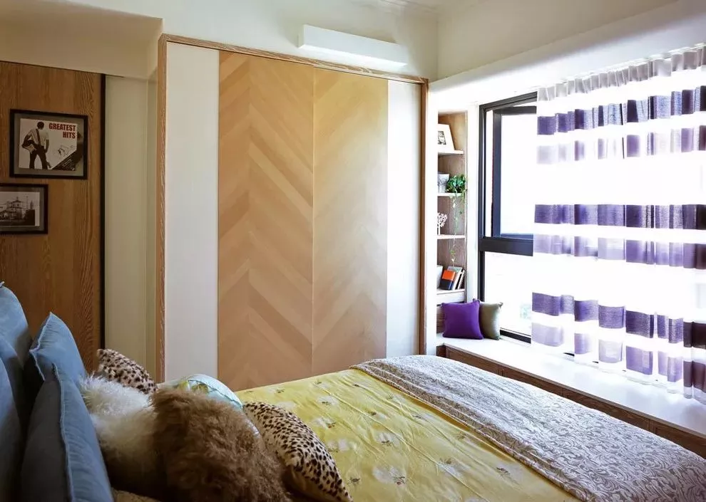 34款木色衣柜，实木或人造板都可以实现2.4