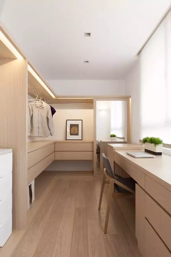 34款木色衣柜，实木或人造板都可以实现2.4