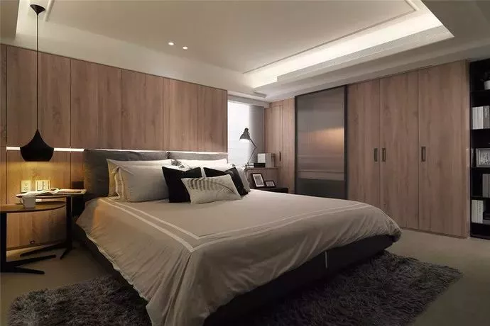 34款木色衣柜，实木或人造板都可以实现2.4