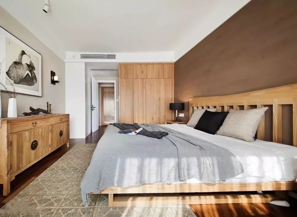 34款木色衣柜，实木或人造板都可以实现2.4