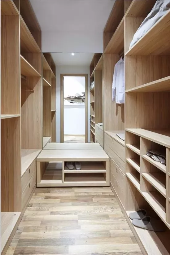 34款木色衣柜，实木或人造板都可以实现2.4