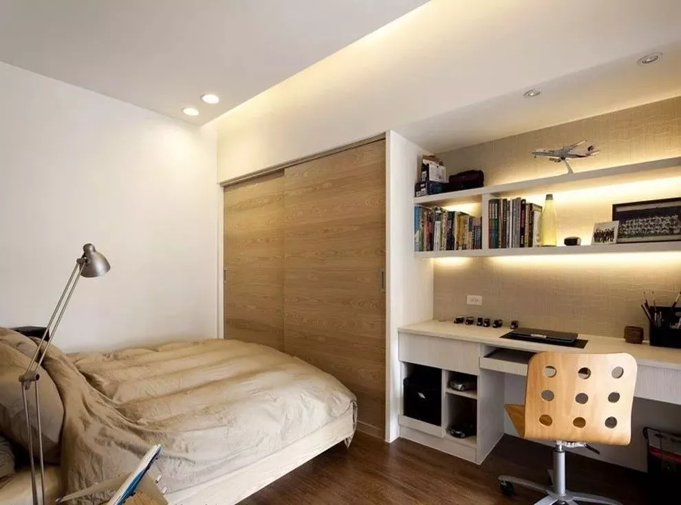 34款木色衣柜，实木或人造板都可以实现2.4