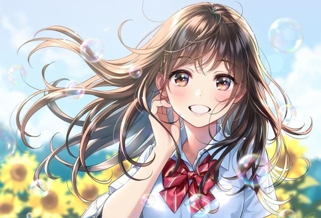 二次元壁纸欣赏，最后一张拥有双色眼睛的女孩好特别