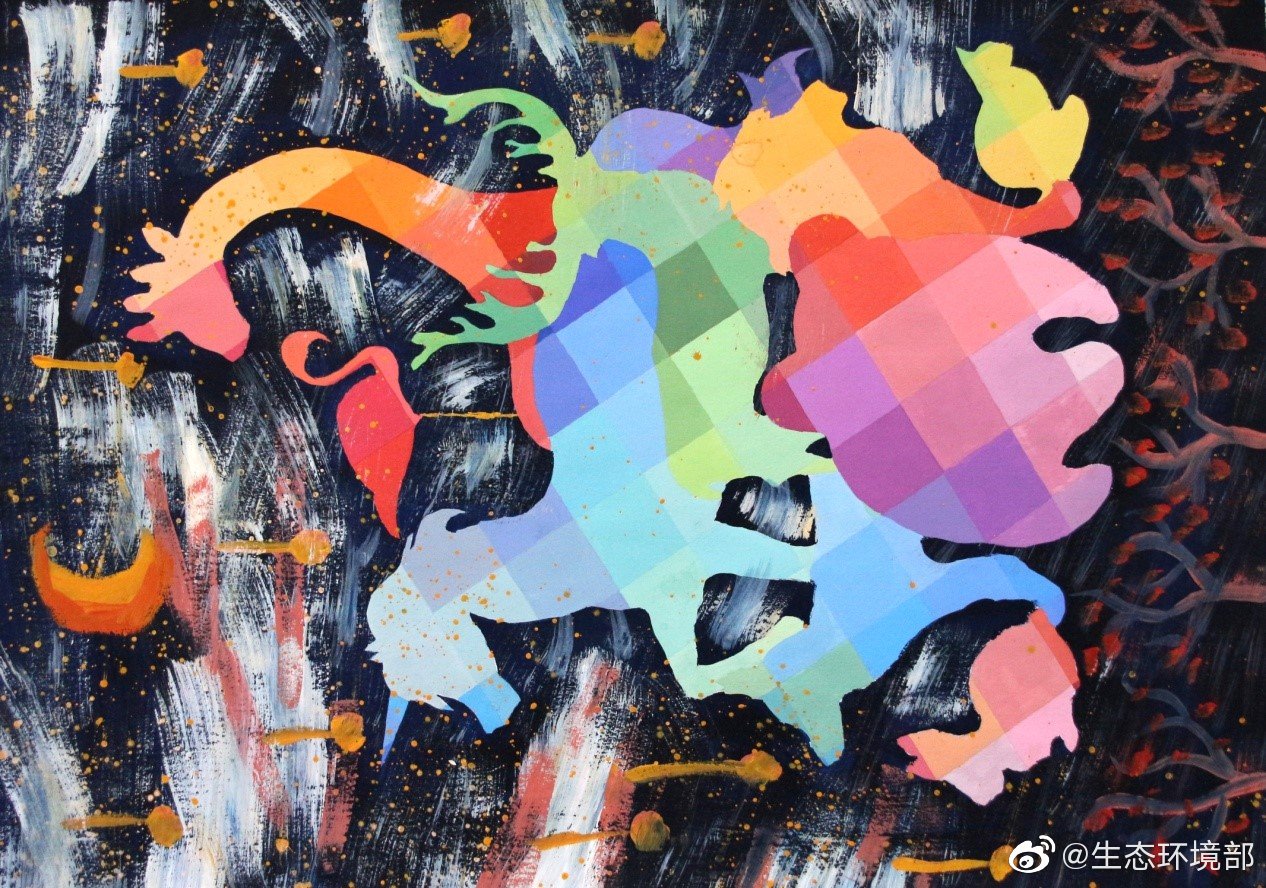 优秀生态环境宣传产品（19）｜云南省2018年中学生环保绘画优秀作品（