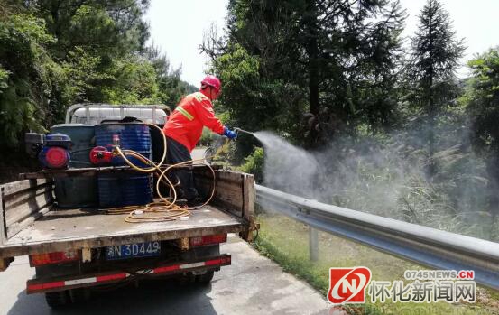 洪江区公路管理局强化春季公路养护,保障公路安全畅通