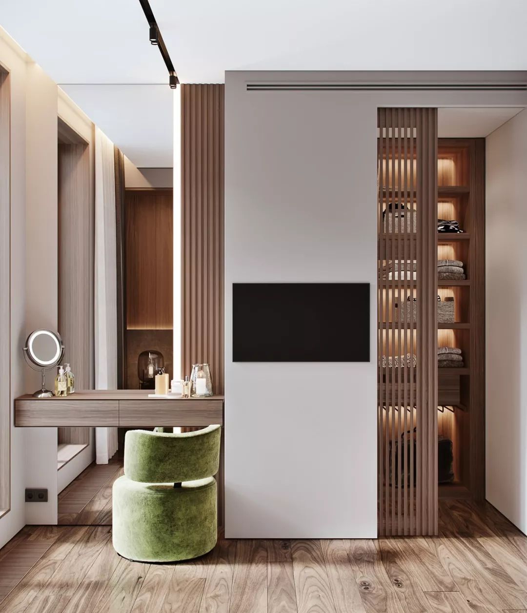 115㎡ 原木+大理石，让家更有质感