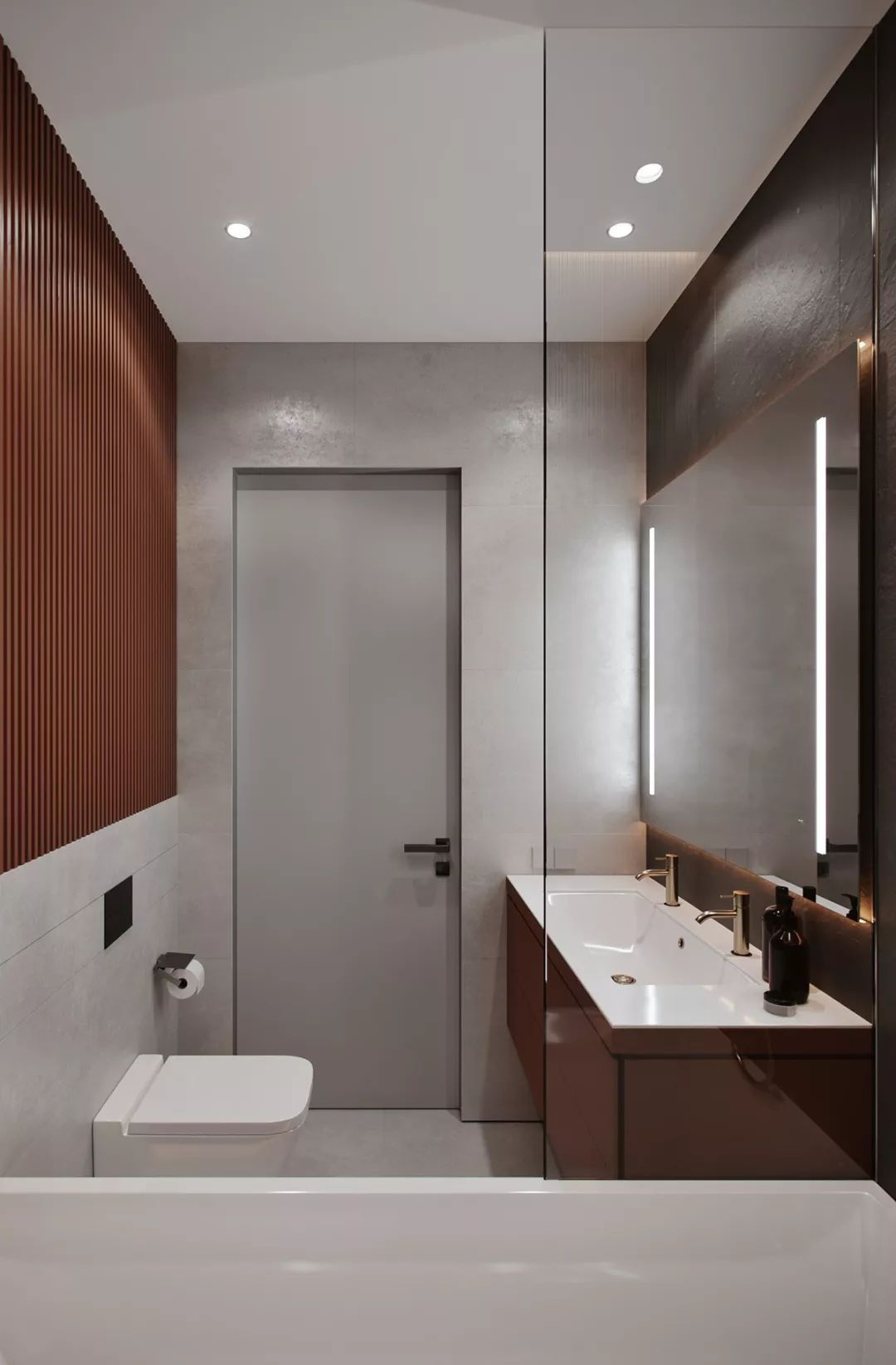 115㎡ 原木+大理石，让家更有质感