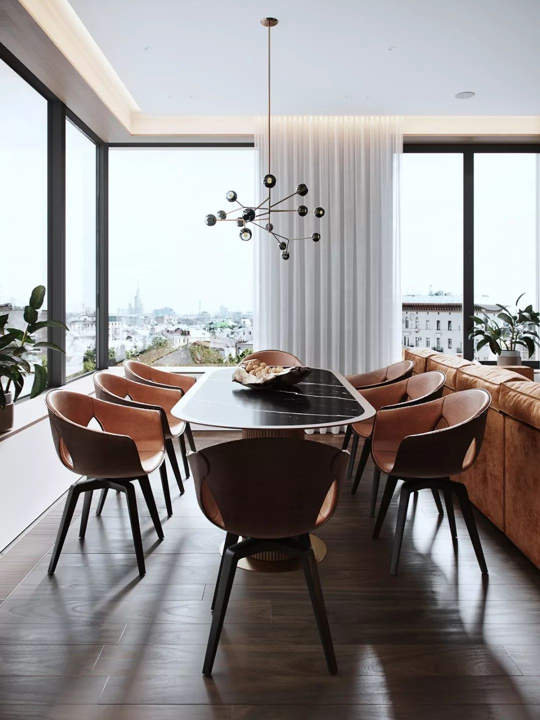 115㎡ 原木+大理石，让家更有质感