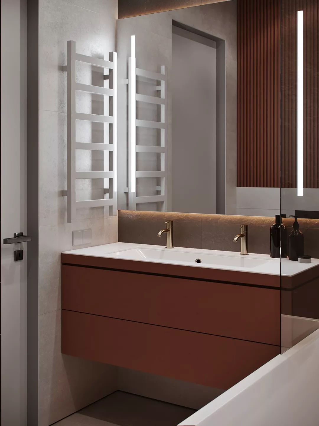 115㎡ 原木+大理石，让家更有质感