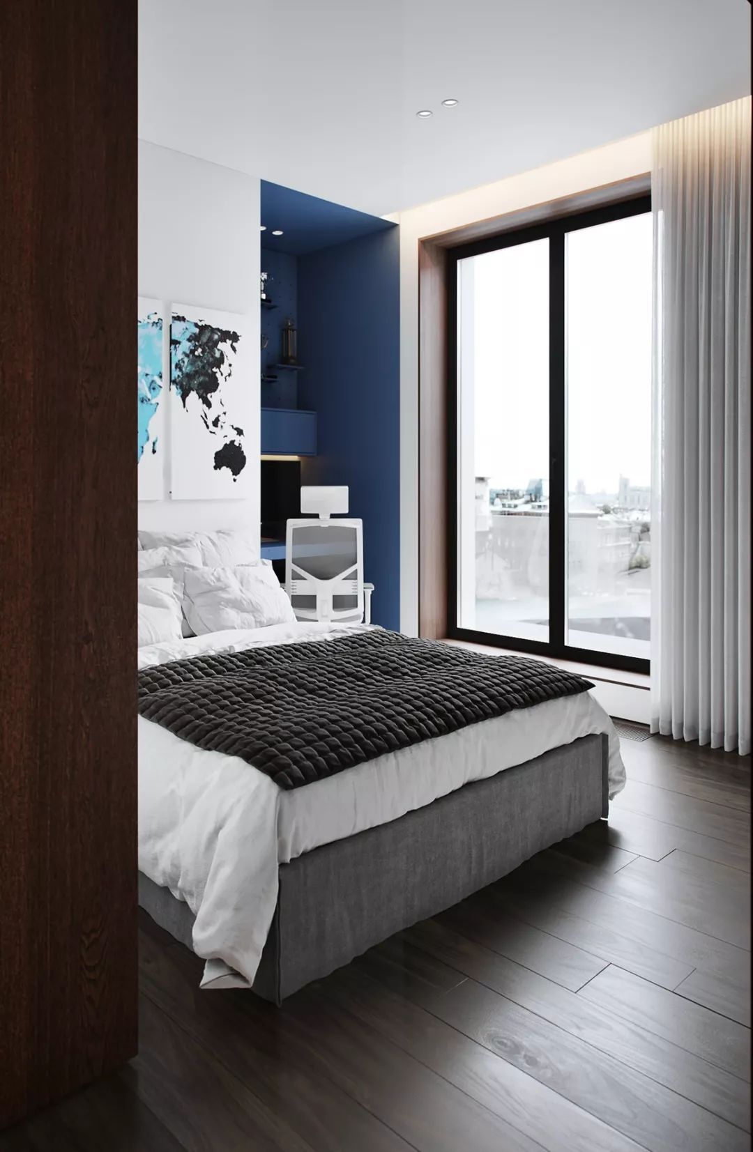 115㎡ 原木+大理石，让家更有质感