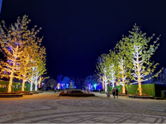 菏泽又增一夜晚消夏场所！湖景园林，音乐喷泉，浪漫之夜！