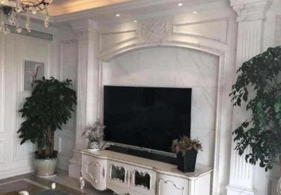 带你参观沈梦辰的豪宅，把整块大理石铺在电视墙上，太豪华了