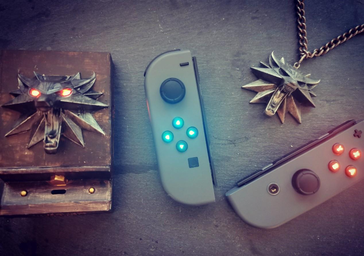 我的徽章在颤动玩家自制Switch《巫师3》主题底座
