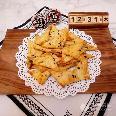 海苔肉松咸饼干，香甜可口，做法简单