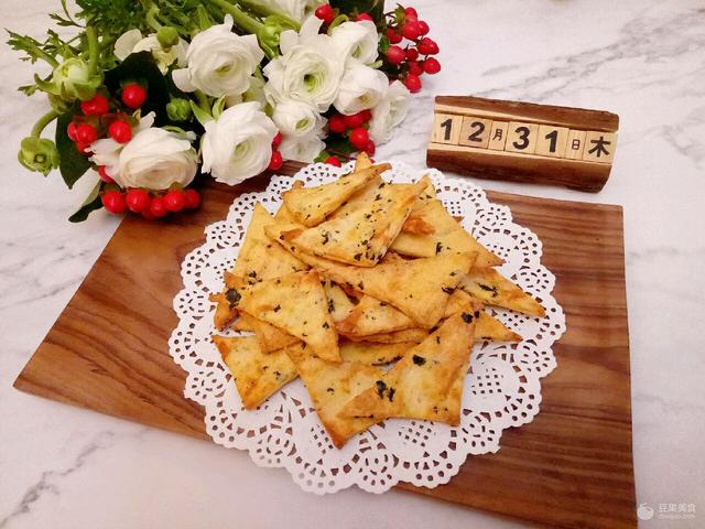 海苔肉松咸饼干，香甜可口，做法简单