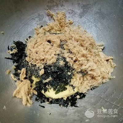 海苔肉松咸饼干，香甜可口，做法简单