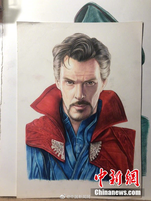 神操作！圆规转动3000圈?耗时13小时画出钢铁侠