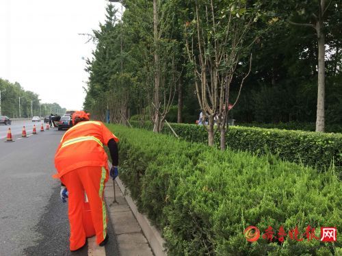 国道220正整修,先行区主干道华丽变身 济南首次参照城市道路标准养护干线公路