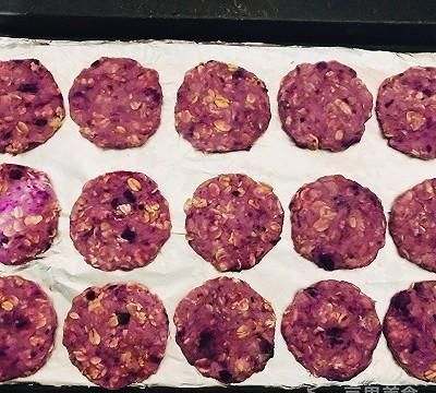 燕麦紫薯饼干 网红美食我来做