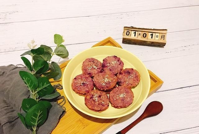 燕麦紫薯饼干 网红美食我来做