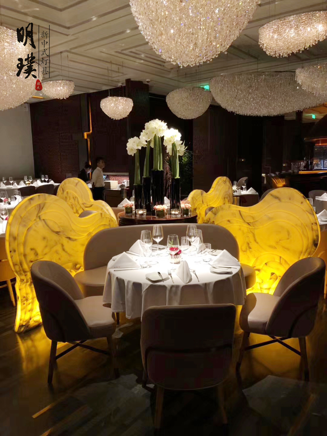 明璞灯饰丨餐厅、酒店非标工程灯具定制案例展示！