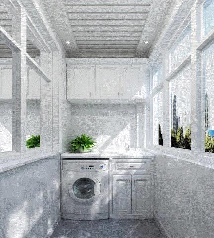 装修施工要在阳台上安装洗衣机,怎么走水管?