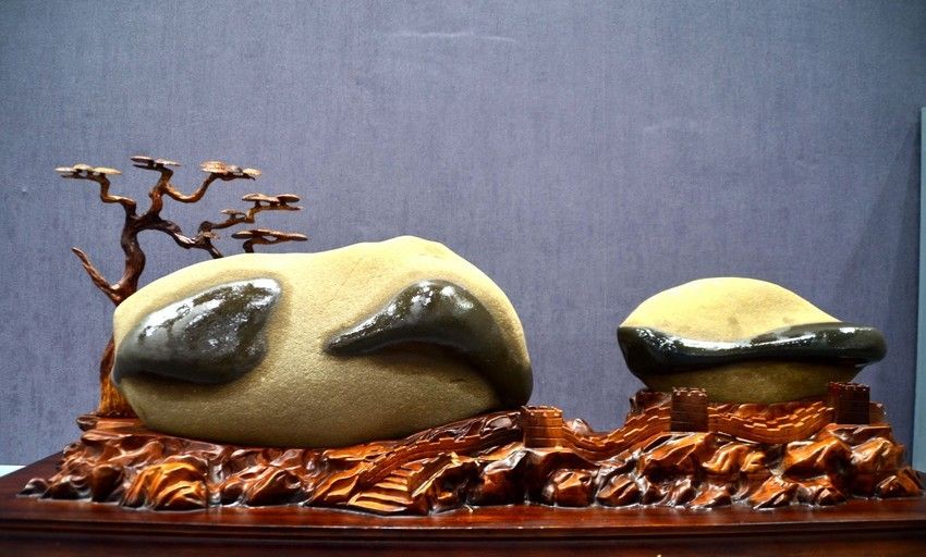 贵州安顺：200余件石雕精品集体亮相石博会（高清组图）