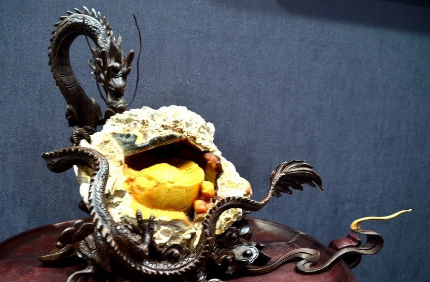 贵州安顺：200余件石雕精品集体亮相石博会（高清组图）