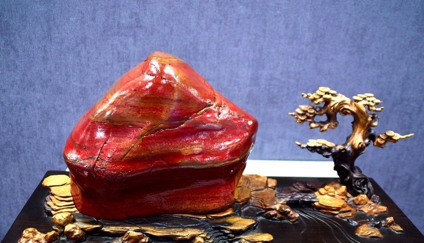 贵州安顺：200余件石雕精品集体亮相石博会（高清组图）