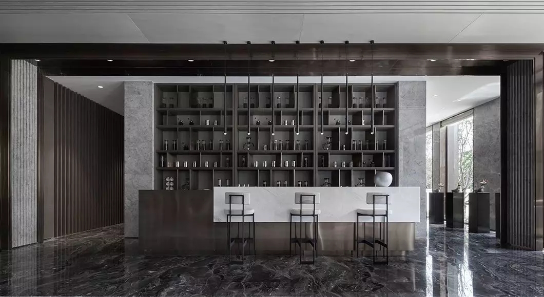 装修公司案例|大理石+高级灰,自然又奢华的顶级设计!