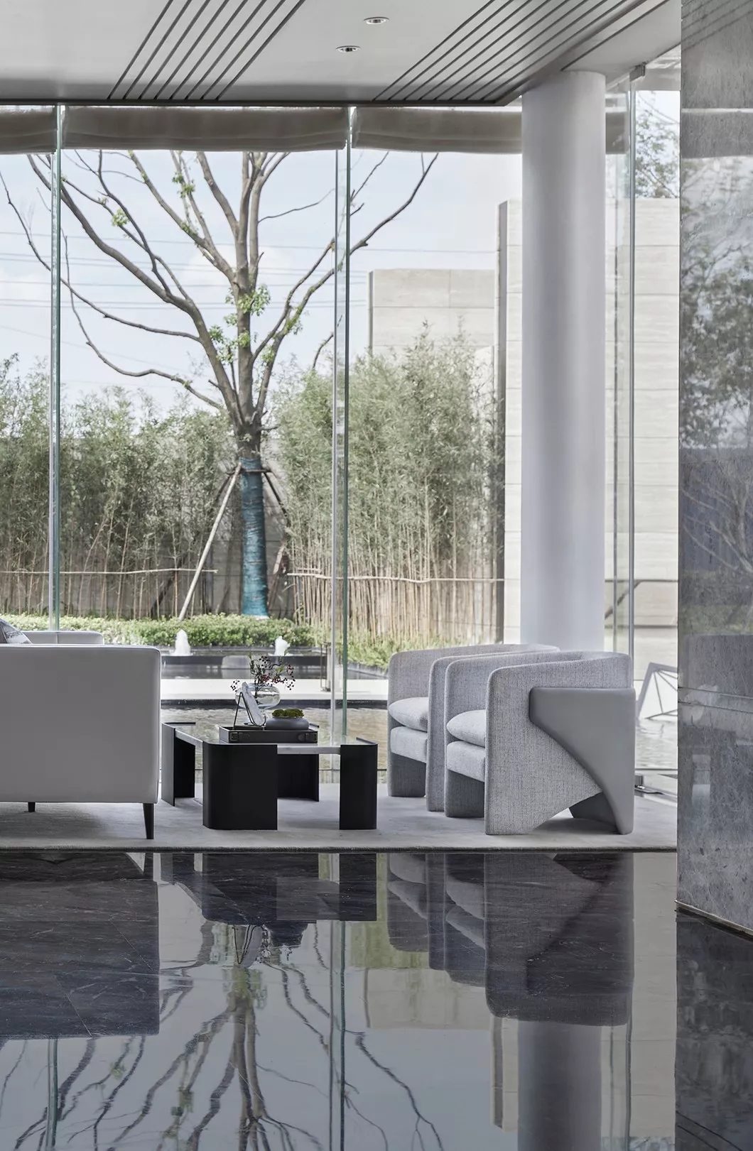 装修公司案例|大理石+高级灰,自然又奢华的顶级设计!