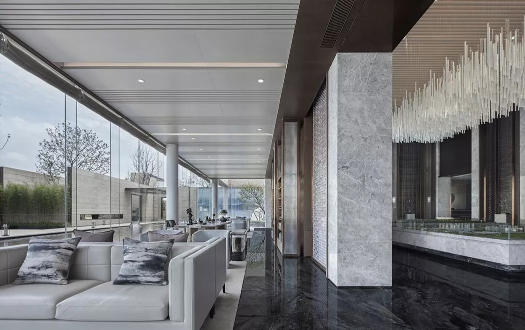 装修公司案例|大理石+高级灰,自然又奢华的顶级设计!