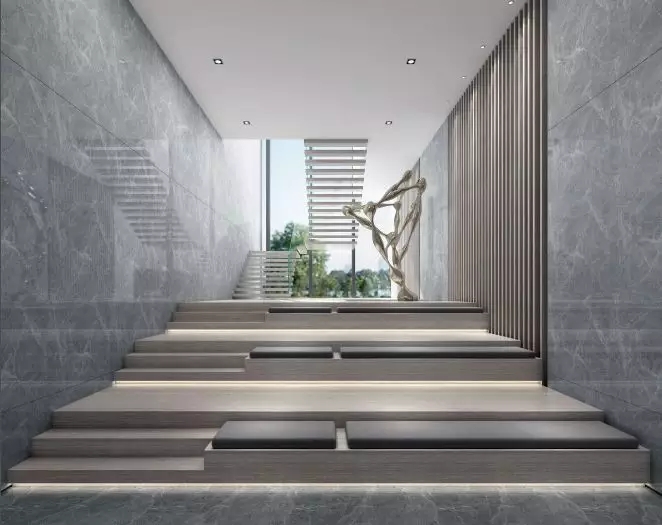 装修公司案例|大理石+高级灰,自然又奢华的顶级设计!