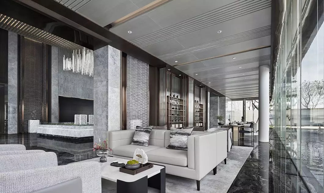 装修公司案例|大理石+高级灰,自然又奢华的顶级设计!
