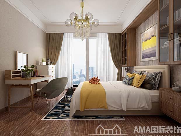 济南章丘天马相城180平新中式大平层装修案例-AMA国际装饰