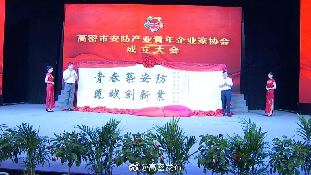 我市举行安防产业青年企业家协会成立大会