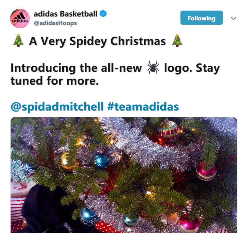 米切尔快有签名鞋了？超帅专属蜘蛛 LOGO 曝光！