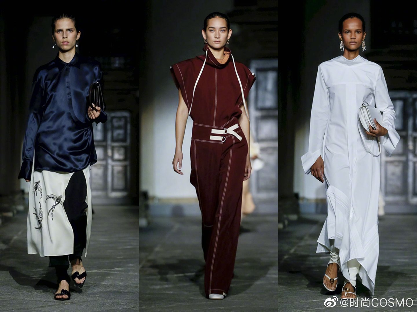 Jil Sander 2020 春夏系列，轮廓利落的剪裁配上柔软质感的面料