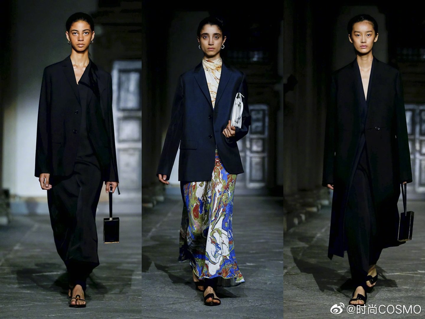 Jil Sander 2020 春夏系列，轮廓利落的剪裁配上柔软质感的面料