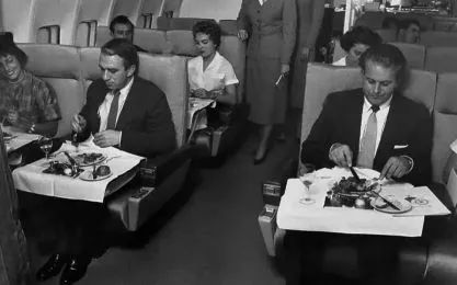 上世纪70年代,泛美航空的机上餐饮 / 网络