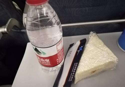 降级后的国内某航线飞机餐,主食是一块三明治 / 网络