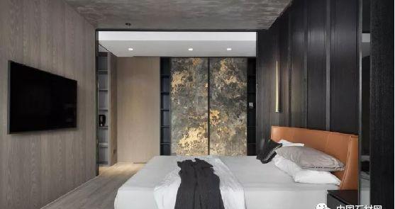 黑白灰的大理石家装