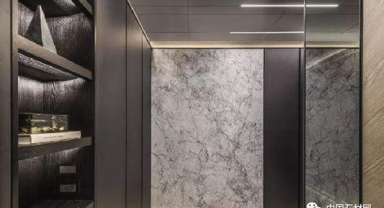 黑白灰的大理石家装