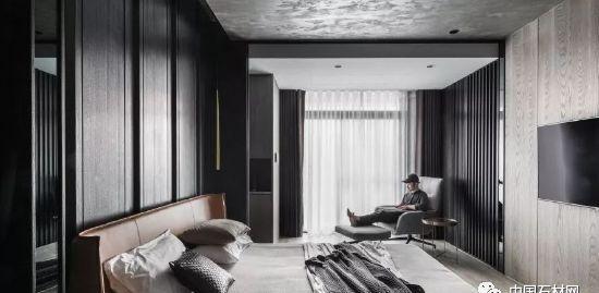 黑白灰的大理石家装