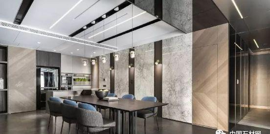 黑白灰的大理石家装