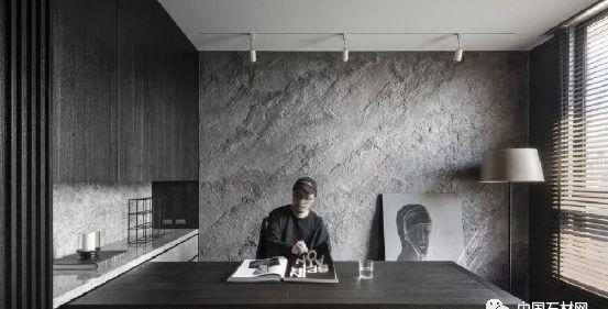 黑白灰的大理石家装