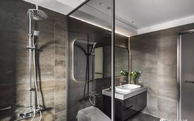 黑白灰的大理石家装