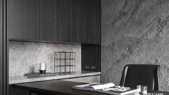 黑白灰的大理石家装
